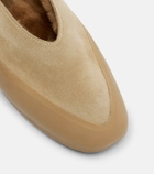 Le Monde Béryl Apres Ski shearling-lined suede ballet flats