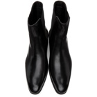 Saint Laurent Black Wyatt Chelsea Boots