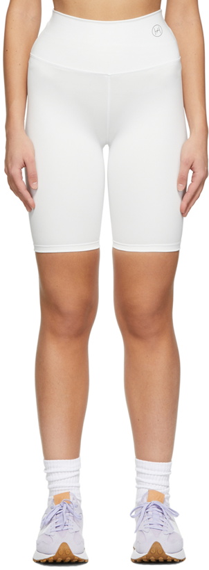 Photo: HÉROS White Recycled Italian Scuba Sport Shorts