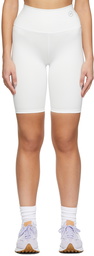 HÉROS White Recycled Italian Scuba Sport Shorts