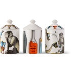 Fornasetti - Sweet Drinks Set of Three Scented Candles, 3 x 300g - Colorless