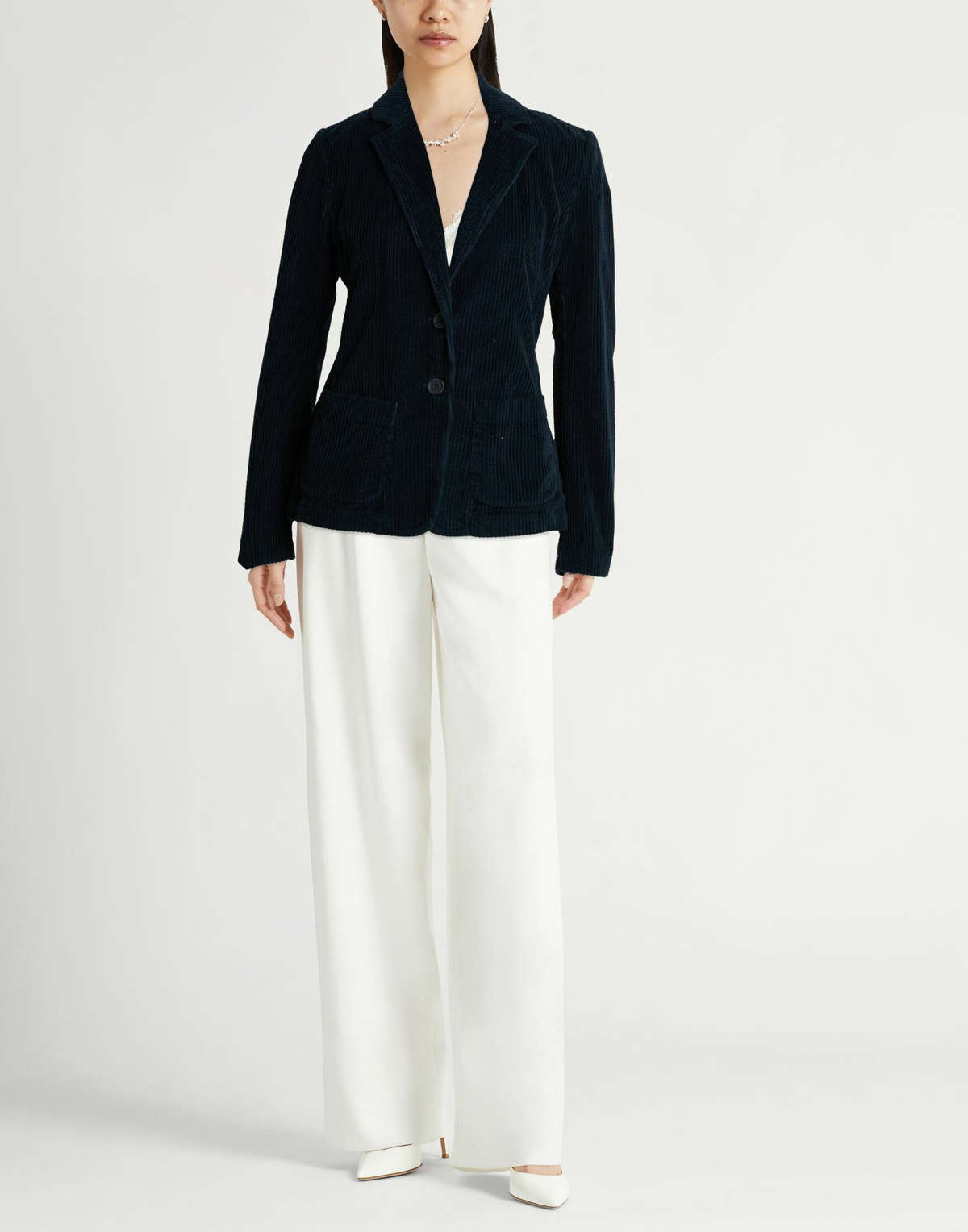 120% Lino Womens Blazer Midnight in Blue