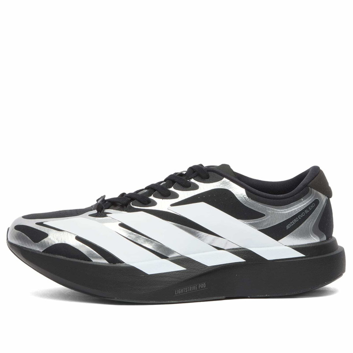 Photo: Adidas Running Men's adidas Adizero Evo Sl Exo in Core Black/Ftwr White/Iron Met