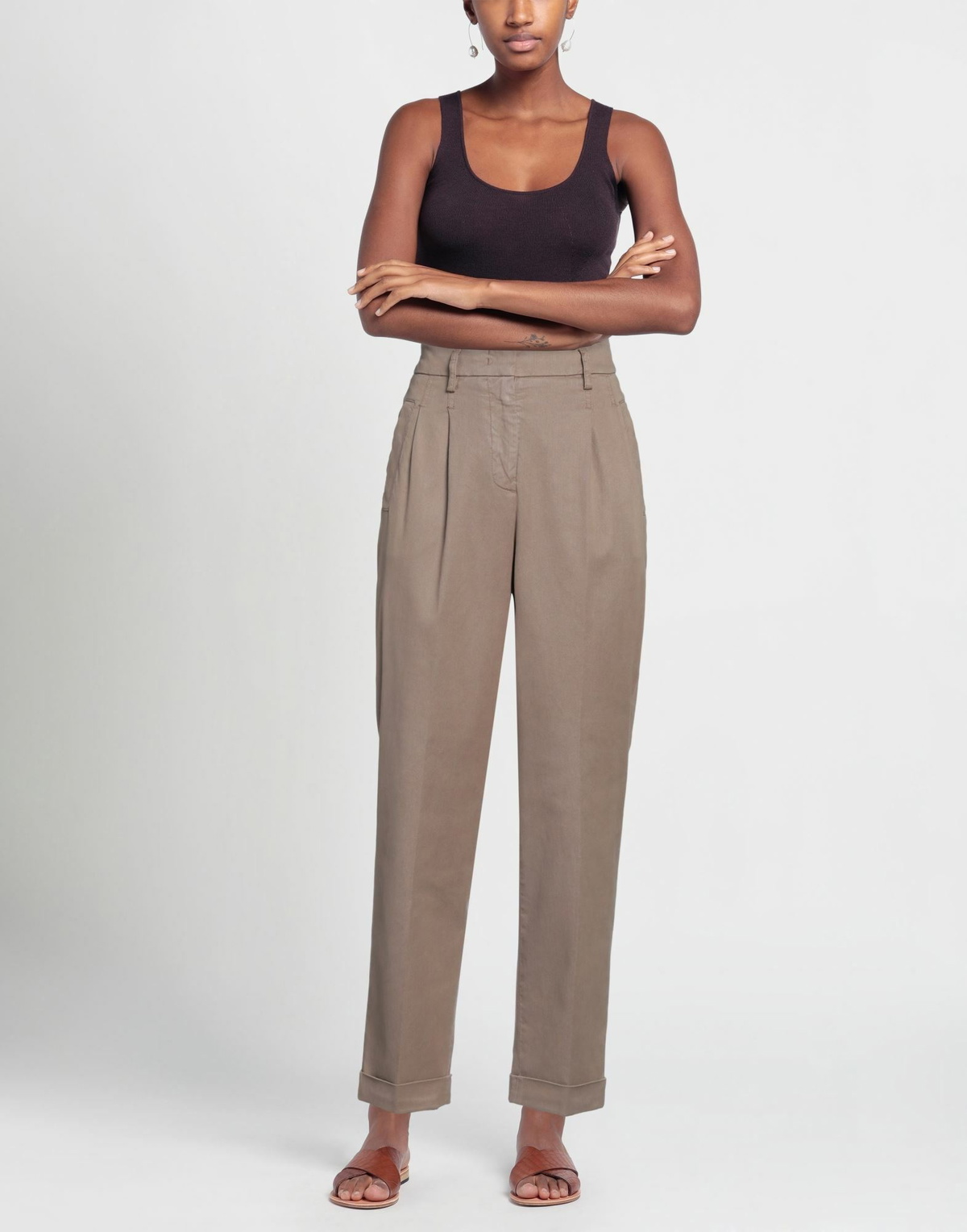 Peserico Womens Pants Khaki