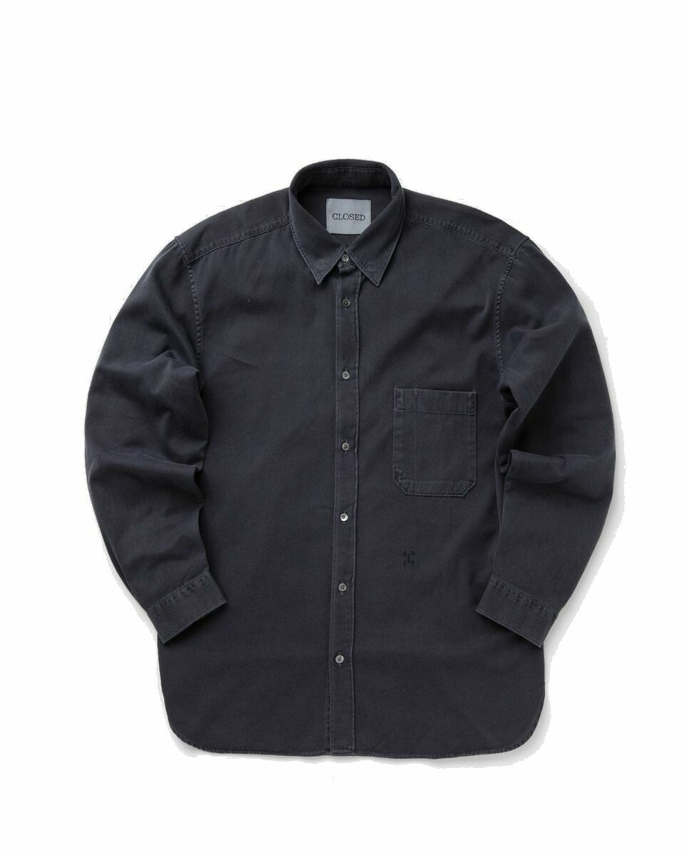 Photo: Closed Formal Army Shirt Blue - Mens - Longsleeves