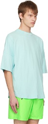 Palm Angels Blue Oversized T-Shirt