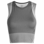 ON Women's Studio Knit Crop Top in Rock/Glacier