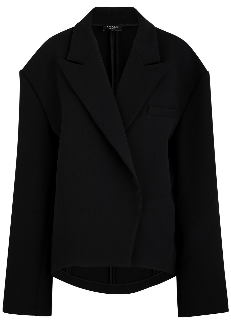 A.W.A.K.E Mode Crepe Blazer Black
