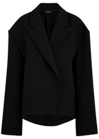 A.W.A.K.E Mode Crepe Blazer Black