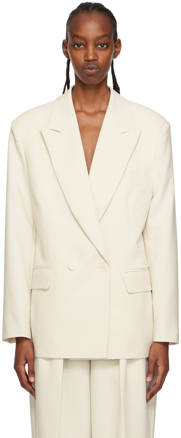 The Frankie Shop Off-White Corrin Blazer The Frankie Shop