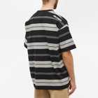 Men's AAPE Badge Stripe T-Shirt in Black