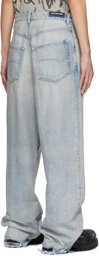 Balenciaga Blue Baggy Jeans