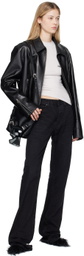 Balenciaga Black Low Waist Straight Jeans