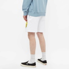 MARKET Men's Smiley Don't Happy, Be Worry Sweat Short in White