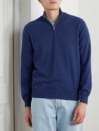 Brunello Cucinelli - Cashmere Half-Zip Sweater - Blue