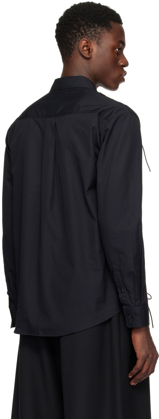 Simone Rocha Black Ruched Shirt