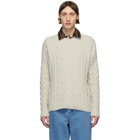 Loewe Off-White Cable Knit Sweater