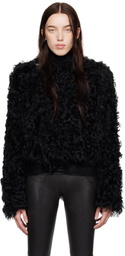Ann Demeulemeester Black Amela Shearling Jacket