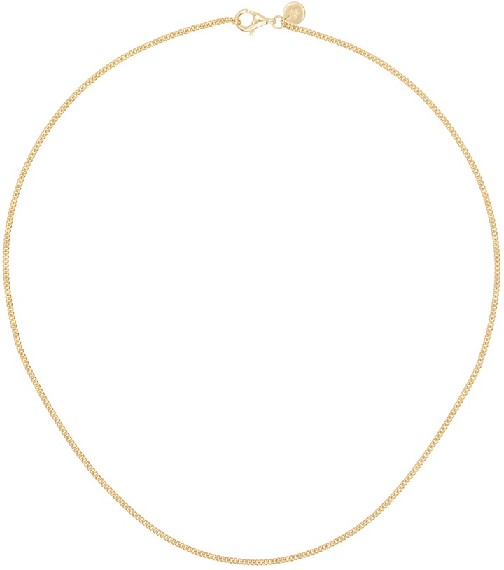 Photo: Tom Wood Gold Curb Chain Slim Necklace