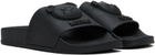 Moschino Black Teddy Bear Pool Slides