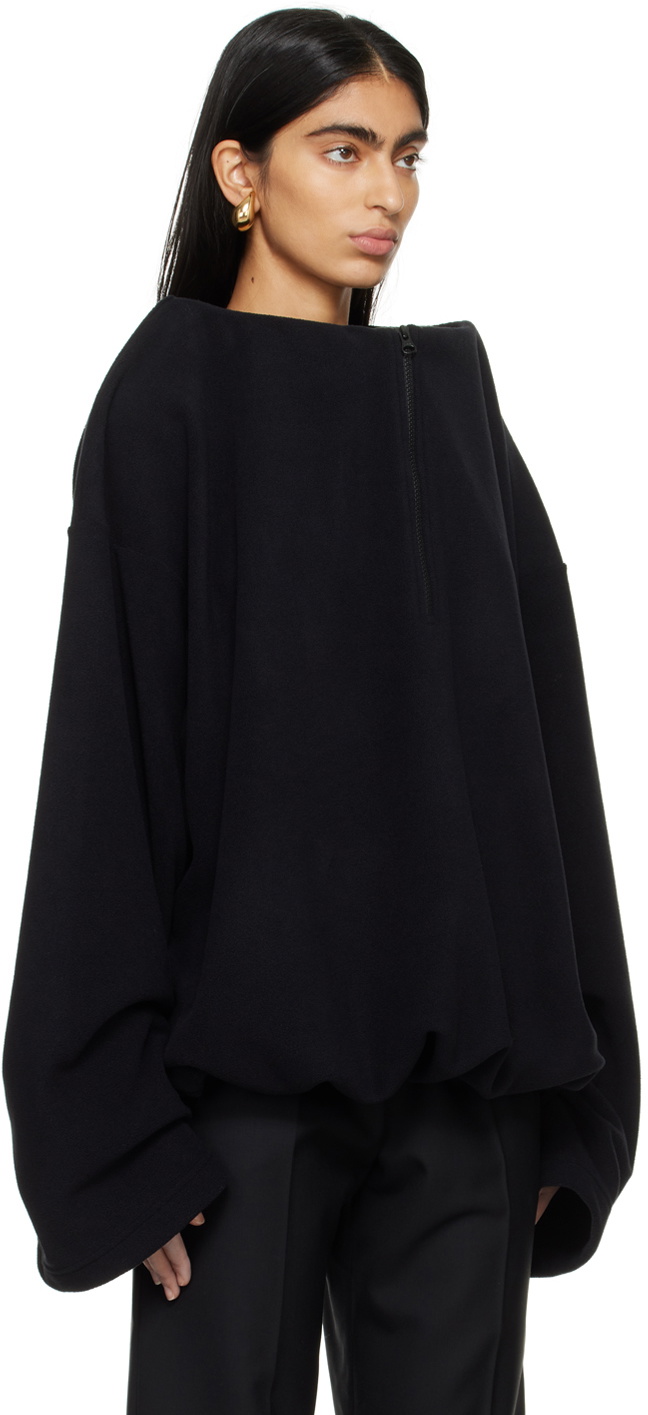Marie Adam-Leenaerdt Black Structured Sweater