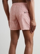 Canali - Straight-Leg Mid-Length Printed Swim Shorts - Pink