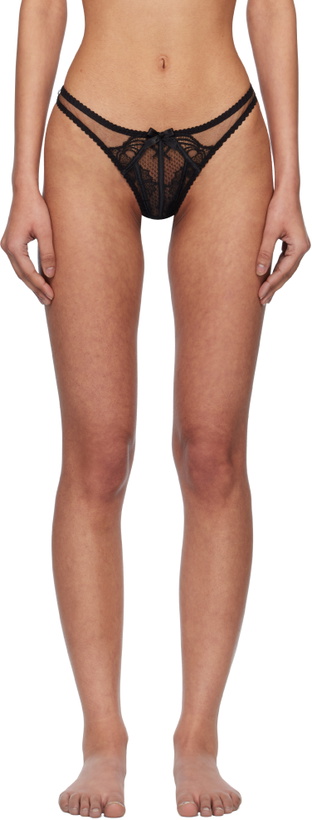 Photo: Agent Provocateur Black Rozlyn Thong