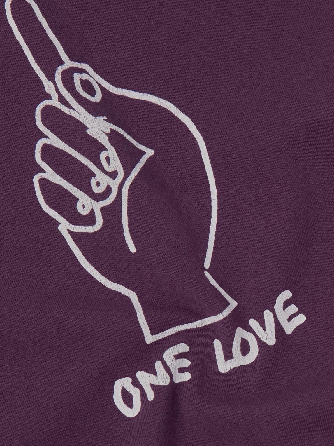 Sacai - Gonz One Love Printed Cotton-Jersey T-Shirt - Purple Sacai