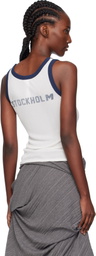 Acne Studios White Ribbed Tank Top