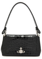 Vivienne Westwood Hazel Medium Crocodile-effect Patent Leather Shoulder bag - Black - One Size
