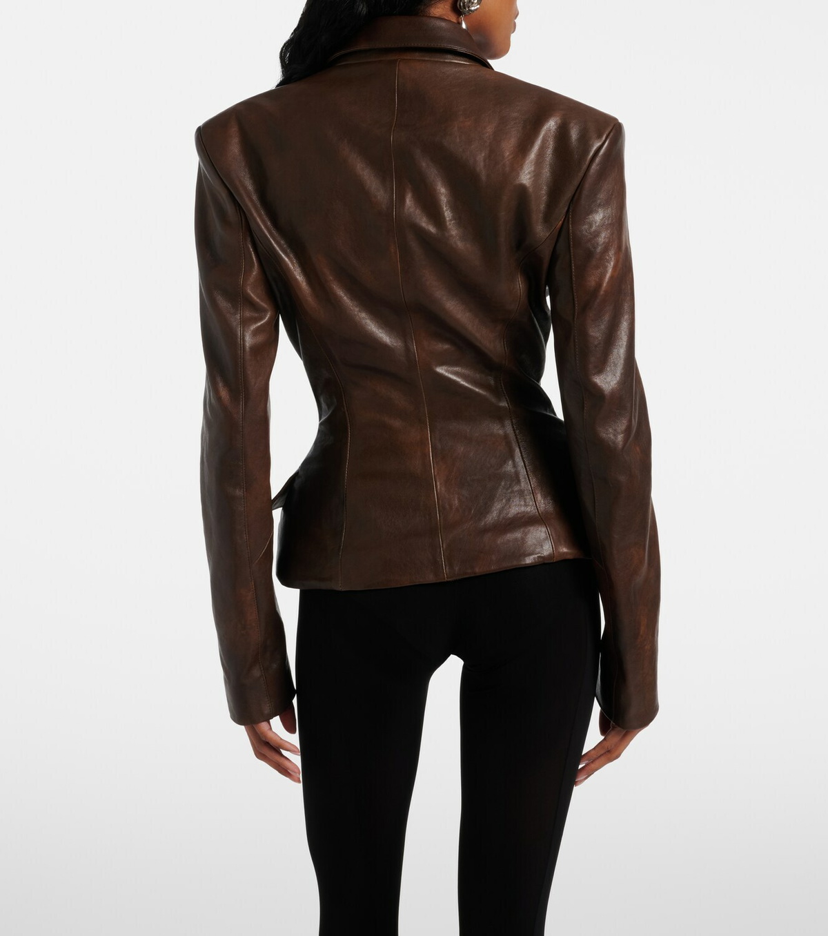 Magda Butrym Peplum leather jacket
