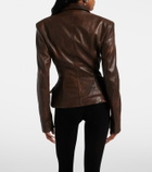 Magda Butrym Peplum leather jacket