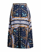 Maje Womens Midi skirt in Navy