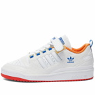 Adidas Men's Adilicious Forum Low 'Superfly' Sneakers in White/Red