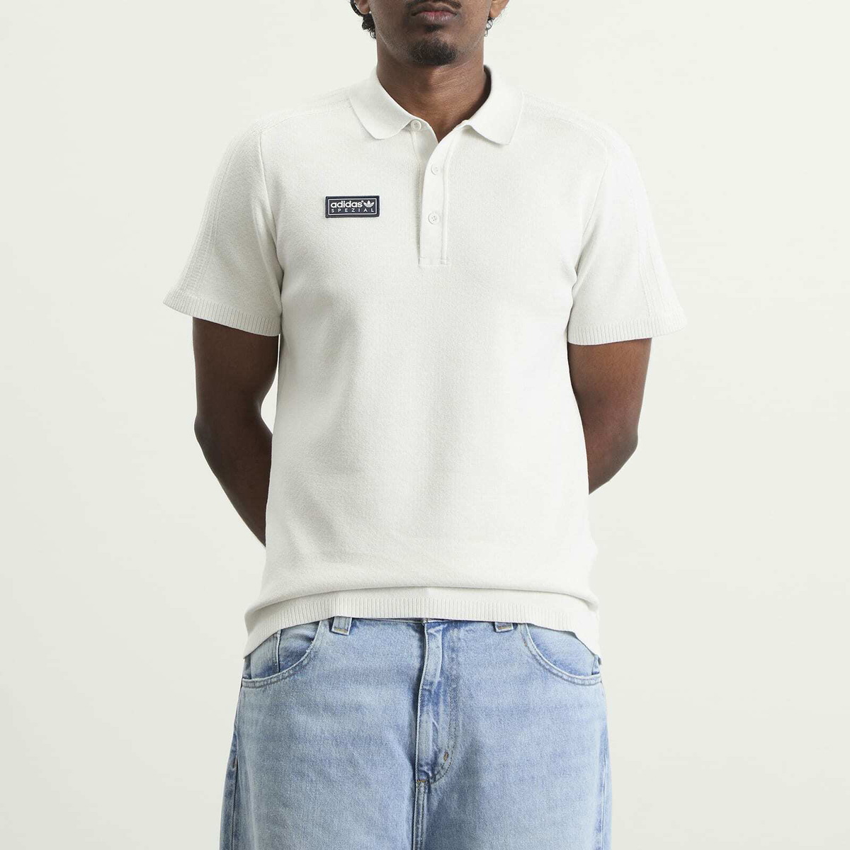 Adidas Men's Spezial Bispham Polo in Chalk White