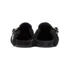 Isabel Marant Black Shearling Murfee Slip-On Loafers