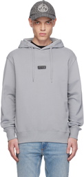 Versace Jeans Couture Gray Logo Regular-Fit Hoodie