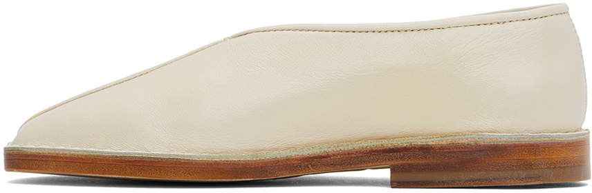 LEMAIRE Off-White Flat Piped Slippers Lemaire
