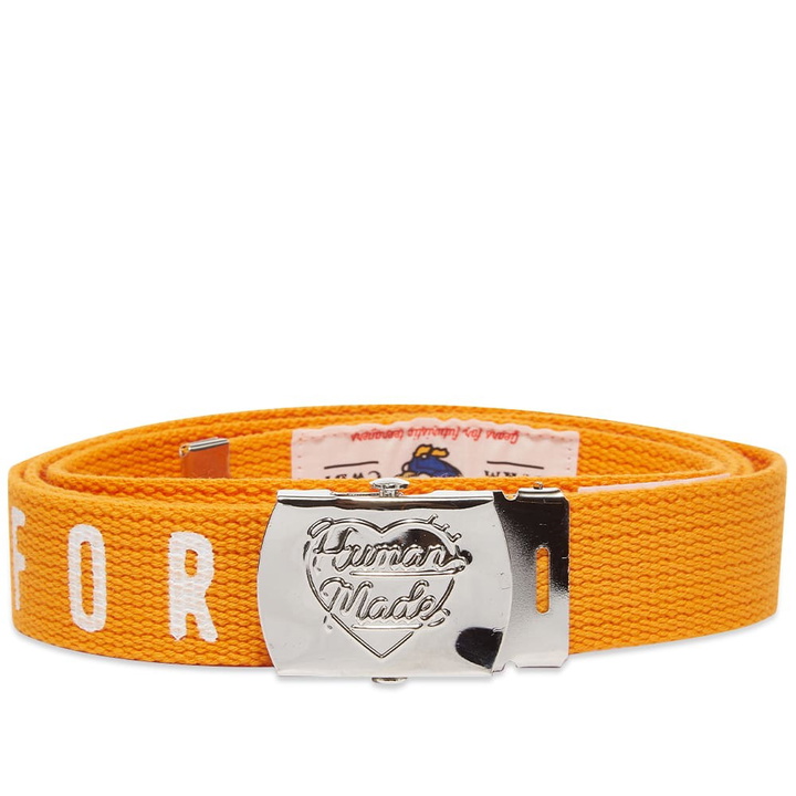 Photo: Human Made Men's Web Belt 30 in Orange