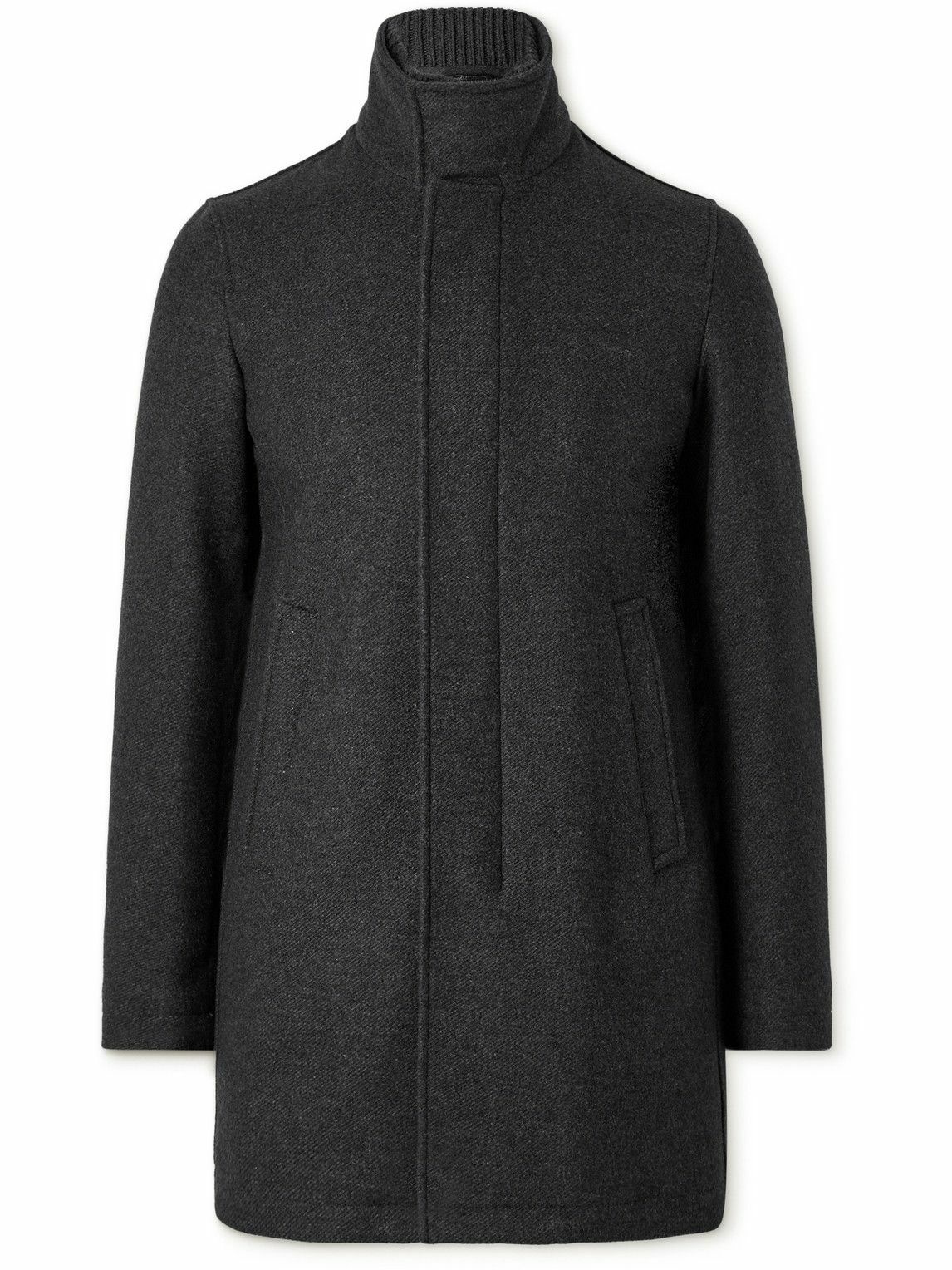 Herno - Padded Brushed Wool-Blend Twill Coat - Gray Herno