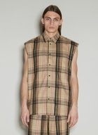 VTMNTS Flannel Sleeveless Shirt