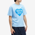 Human Made Men's Garment Dyed Big Heart T-Shirt in Blue