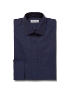 CHARVET - Blue Slim-Fit Pin-Dot Cotton Shirt - Blue