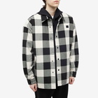 Acne Studios Men's Oriol Buffalo Check Padded Face Jacket in Black/White