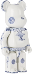 MEDICOM TOY White & Blue Takumi Seika Sarasamon 400% Bearbrick