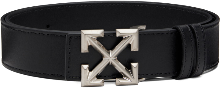 Photo: Off-White Black Arrow Quote Leather Belt