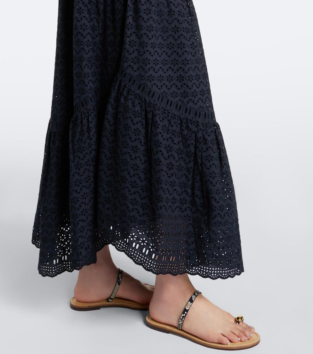 Ulla Johnson Constance broderie anglaise cotton midi dress