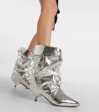 Isabel Marant Edrik metallic leather ankle boots