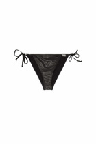 Diesel Side-tie bikini bottoms in shimmery fabric - Panties Womens in Black