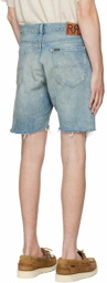 RRL Blue 5-Pocket Shorts